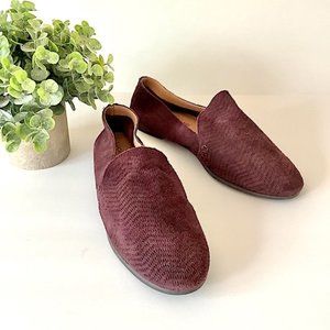 LUCKY BRAND Cattina Suede Flat Slip-On Soft Plum 8.5